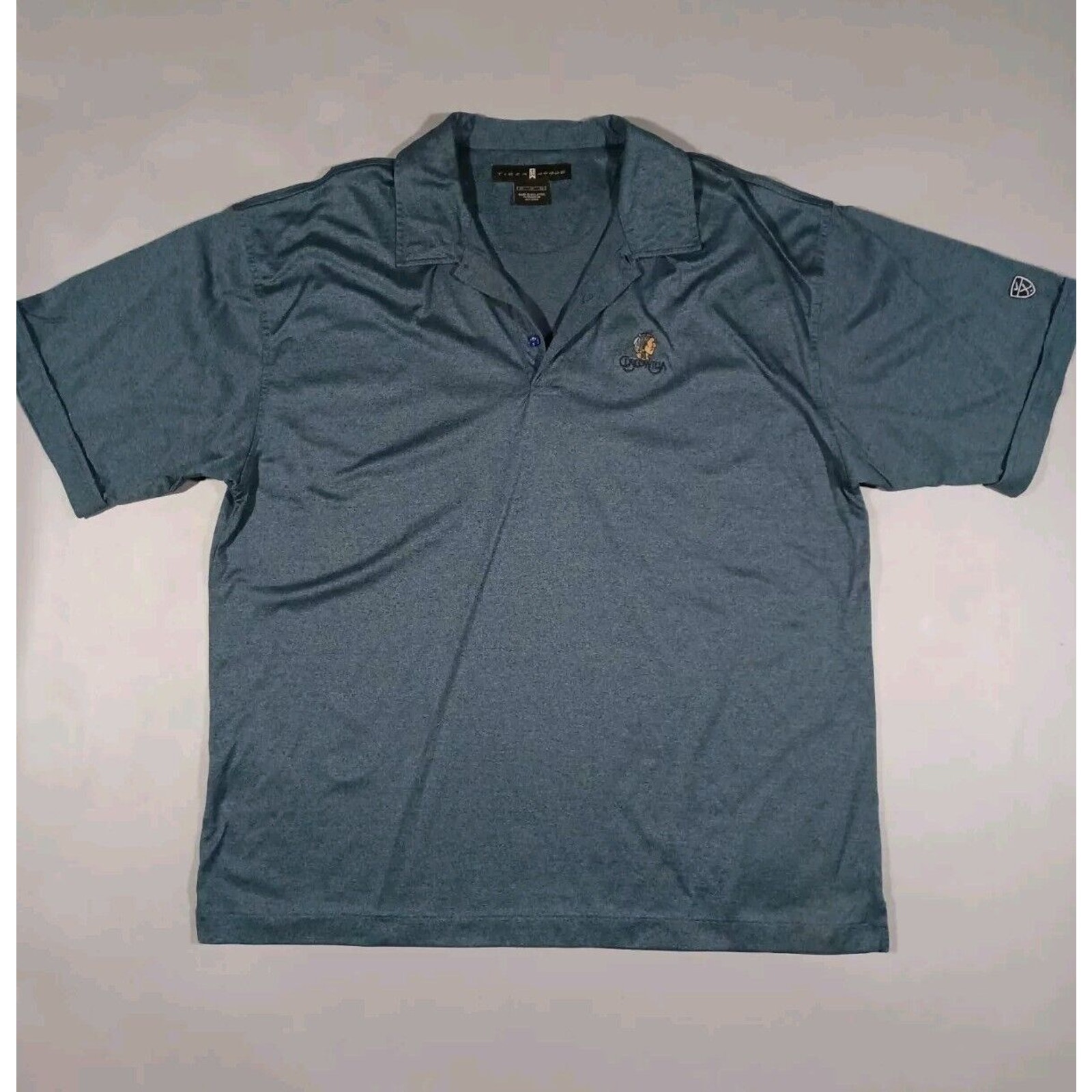 Tiger Woods Shirt Mens Xl Blue Polo Nike Golf Embroidered Logo Cuscowilla